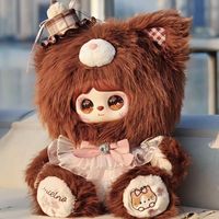 Authentique Mielno 800% Rabbit Diary Frozen Kawaii Plush Blind Box Model M002 EU Plug Fluffy Stuffed Doll 360 Rotatable Eyes Gift