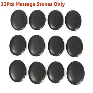 Black Natural Bian Spa massaggio vulcanico Kit riscaldatore in pietra calda 16 pezzi Set scaldavivande con borsa riscaldante - Product Image 3
