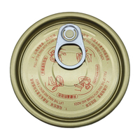 #305 Boîte alimentaire en métal de 80.3mm Couvercle facile à ouvrir Instruction d'ouverture en anglais Couvercle facile à tirer