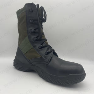 Rwh, botas de combate negras con diseño de cremallera de curva lateral de 8 pulgadas a la venta, botas tácticas de goma acolchadas para exteriores para <span class=keywords><strong>Jordan</strong></span> HSM163 - Product Image 2