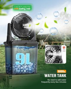 Ventilateur portable rechargeable par USB avec lumière LED, cinq vitesses de vent, pliable pour le <span class=keywords><strong>camping</strong></span> et l'utilisation en <span class=keywords><strong>camping</strong></span>-car - Product Image 4