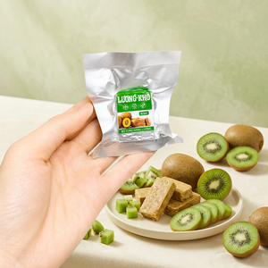 Biscuit compressé aux fruits exotiques Kiwi! Barre énergétique à la vitamine C, vente en gros, directement de l'usine au Vietnam, boîte personnalisée OEM - Product Image 1