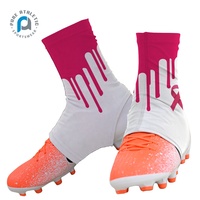 Protège-crampons de football roses personnalisés pour la sensibilisation au cancer du sein, fabriqués aux États-Unis (OEM)