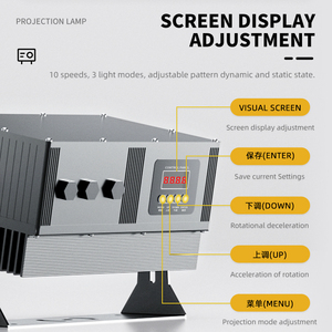 Proyector láser de efecto luciérnaga estrella dinámica impermeable exterior a todo color decoración navideña 30W - Product Image 3