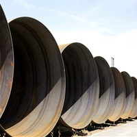 Tuyau soudé par arc submergé en spirale (SSAW) au prix d'usine - Certifié ISO9001, différentes tailles disponibles pour usage structurel et de pieutage