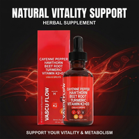 Extrait Liquide Multi-Herbes OEM en Gouttes avec Poivre de Cayenne, Aubépine, Racine de Betterave, Curcuma, Ginseng, Berbérine, Cannelle, Vitamines K2 et D3