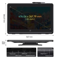 XPPen Artist 22PLUS Tablette graphique 22 pouces Tablette de dessin pour Android Windows-s Mac