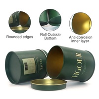 Échantillons Gratuits Boîte Cylindrique Vide pour Épices, Thé, Grains de Café – Boîte de Rangement en Métal pour Faveurs de Fête, Cadeaux