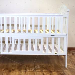 Lits bébé en bois série pliée berceaux bébé avec fonction de rangement lit de jeu - Product Image 4