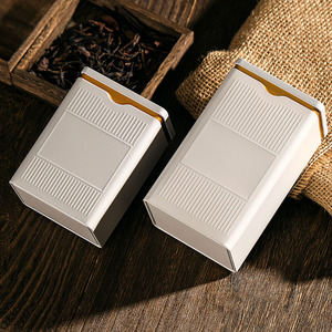 Latas de hojalata estilo japonés y árabe RTS con logo imprimible para almacenar té, café, galletas, matcha en polvo y azafrán - Product Image 1