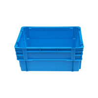 QS HDPE bonne qualité empilable caisse en plastique stockage boîte de chiffre d'affaires