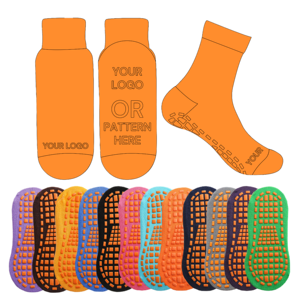Non-slip Ankle Woven Sports <b>Socks</b> Taiwan Made <b>Breathable</b> Grip <b>Socks</b> for Yoga Pilates Indoor Training - Product Image 1