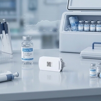 Balise de surveillance de la température des vaccins et médicaments, capteur BLE étanche pour l'industrie pharmaceutique, suivi en temps réel IP67