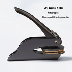 Sello de relieve personalizado con mango metálico, sello de relieve personalizado para sobres de papel con pegatinas de boda, sello de relieve personalizado. - Product Image 6