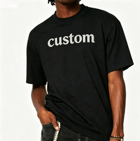 T-shirt pour homme, été, nouveau, manches courtes, 100% coton, tricoté, respirant, ample, style streetwear américain
