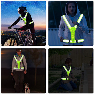 <span class=keywords><strong>Gilet</strong></span> de course Led télécommande sans fil avertissement LED lumière lumineuse clignotant haute visibilité cyclisme <span class=keywords><strong>gilet</strong></span> de sécurité réfléchissant - Product Image 2