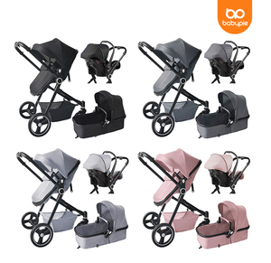 Poussette de luxe tout-terrain pour bébés de 0 à 3 ans, pliable, réversible, en tissu Oxford, pour garçons et filles - Product Image 3