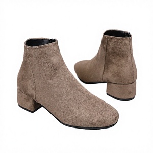 Prêt à expédier – Nouveauté Automne Hiver Été – Bottes montantes à talons hauts pour femme, style western, avec nœud, à enfiler, antistatiques, en tricot volanté - Product Image 2