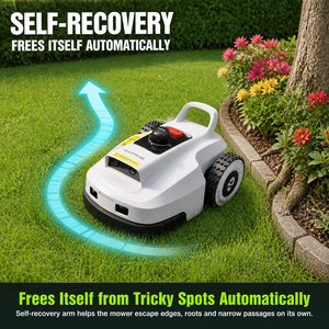 Robot Rasaerba Intelligente 2026 con Larghezza di Taglio di 22 cm, Rasaerba Automatico per Giardini di 1500 mq con Navigazione GPS - Product Image 4