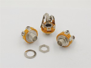 <span class=keywords><strong>1</strong></span>/<span class=keywords><strong>4</strong></span> "6.35mm Stereo TRS con interruttore presa <span class=keywords><strong>Jack</strong></span> connettore femmina montaggio pannello per parti di chitarra - Product Image 4
