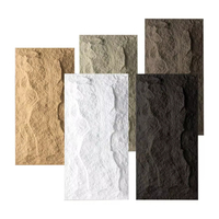Panneaux muraux en pierre artificielle PU de grande taille, revêtements muraux en pierre artificielle pour la conception de murs extérieurs, faux panneaux en pierre de culture, panneaux en polyuréthane