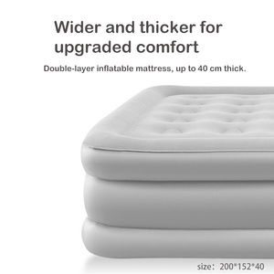 Matelas Gonflable Pliable King Size Épais Personnalisé avec Pompe Intégrée pour la Maison et le Camping – Vente en Gros - Product Image 2
