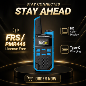 QUANSHENG TG-FR1 - Walkie Talkie Analógico Portátil Mini Popular de 2W con Banda Aérea, Frecuencia UHF y Batería de 1000-1500mAh - Product Image 2