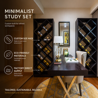 Moderno Mueble Exhibidor de Vino Personalizado con Iluminación LED, Construcción de Madera Sólida para Cocina, Sala de Estar, Comedor y Uso en Hoteles