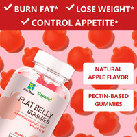 Daynee Gummies à base de plantes pour ventre plat, métabolisme, détoxification, végétaliennes, Vitamine B, amincissantes, pour la santé intestinale, éclaircissement de la peau pour adultes