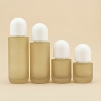 Flacon de luxe en verre pour lotion, emballage cosmétique vide avec compte-gouttes, personnalisable pour soins de la peau et crème visage, estampage à chaud