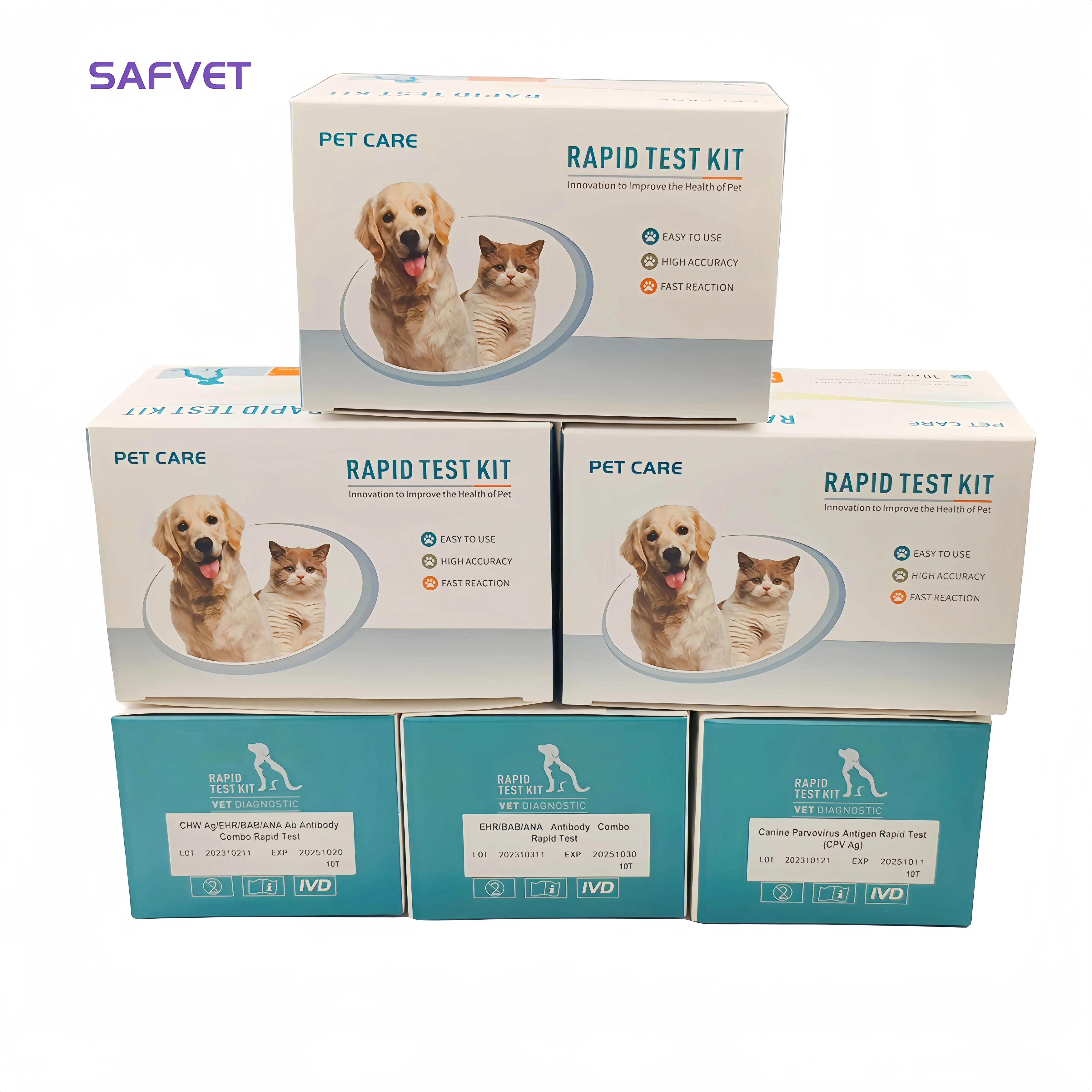 Een Testkit Voor Dierenverzorging Giardia Ag Hondenkat Snelle Testkit Voor Honden Katachtige Dierenkliniek Instrument