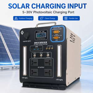 Generador Solar Portátil SOLAN de 2300W 150Ah LiFePO4 con Puerto de Encendedor de Cigarrillos de 220V AC DC24V y Luz LED para Acampar en Autocaravanas - Product Image 3