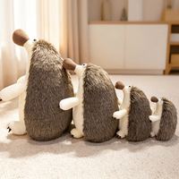 Boneka Landak Realistis OEM Super Lembut, Mainan Penghilang Stres, Boneka Hewan Kartun, Boneka Penyembuh, Ornamen, Hadiah Ulang Tahun