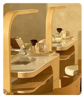 Table à ongles moderne en bois massif pour salons de beauté, salons, ateliers - Mobilier commercial durable