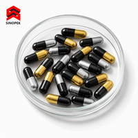 Capsules Vides en Gelée Métallique Or Rose Bronze Effet Métallique Brillant Luxe Couleur Personnalisée OEM Vente en Gros Usine