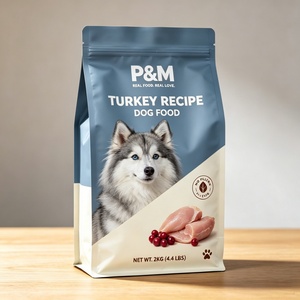 Shelf Display Flat Bottom Pet Food Pouch Custom Moisture Proof High Barrier Durable Eco-friendly Food Grade Plastic <b>Bag</b> 4lb - Product Image 3