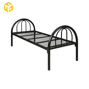 Kim Loại Giường Đơn Giá Rẻ Khách Sạn Hiện Đại Nhân Viên Giường Thép Giường Màu Đen Khung Giường Thép Dày Sắt Giường Cho Công Nhân Xây Dựng Công Trường - Product Image 5