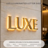 Lettres en relief 3D LED personnalisées de qualité supérieure, signalétique commerciale lumineuse pour les magasins, les centres commerciaux et les immeubles de bureaux