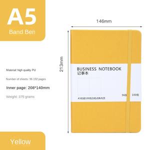 Cuaderno con correa A5 personalizado, imitación de cuero grueso, matriz de puntos, libro de mano de cara dura A3 para uso en la oficina de negocios, cubierta de lino A6 - Product Image 6