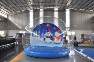 <span class=keywords><strong>Supermercado</strong></span> burbuja cabina de fotos Navidad aire soplado globo de nieve inflable para la venta - Product Image 3