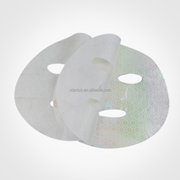 Masque facial en tissu Tencel haute performance 35 g/m² personnalisé, anti-brillance, sûr et coloré, motif tournesol laser, 220x200 mm