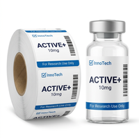 Autocollants personnalisés avec logo, étiquettes pour flacons de peptides, vinyle imperméable, 3 ml, 10 ml, étiquettes adhésives en feuille d'or pour l'emballage de flacons pharmaceutiques