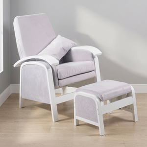 Modern Rocking <b>Chair</b> with High Backrest Eco-friendly Wooden Design for Bathroom Living Room & Home Office Use - Product Image 1