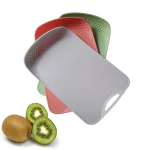 Multi functional plastic collapsible basket cutting board strainer sink chopping board
