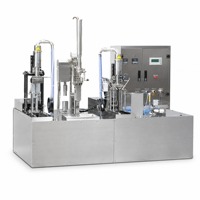 Elektrische sapkartonvulmachine, drankenverpakkingsapparatuur, kokoswater, gearomatiseerde wijn, semi-automatische lijnpomp