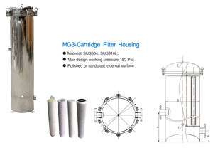 Boîtier de filtre à cartouche d'eau pour toute la maison en acier inoxydable 304/316L pour réduire les sédiments, la rouille, le goût/l'odeur du chlore et le tartre. Yeux de levage à bride - Product Image 4