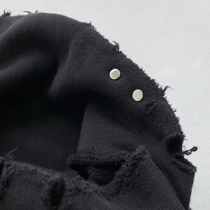 High Street <span class=keywords><strong>Basic</strong></span> Modell Loose Hooded Sweatshirt Übergroße Baumwolle Drop Schulter Vintage Acid Wash Distressed Hoodie Men - Product Image 5