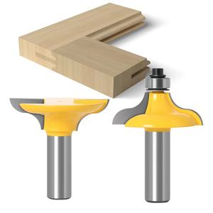 2pcs 12mm 1/2 "Shank Entry Door for Long Tenons Router Bit Set Woodworking Cutter Bits Tenon Cutter for Woodworking Tool - Product Image 2