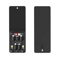 Mini ensemble de fils de cordon de données ensemble de Conversion USB A Type C à Micro Type C 60W câble voyage multifonction en cuir organisateur boîte