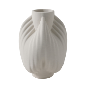 Vaso scultoreo in porcellana con design 3D testurizzato per l'arredamento del soggiorno - Product Image 1